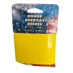 Vintage Honor Americas Heroes Operation Yellow  Ribbon Vinyl Tape  Banner